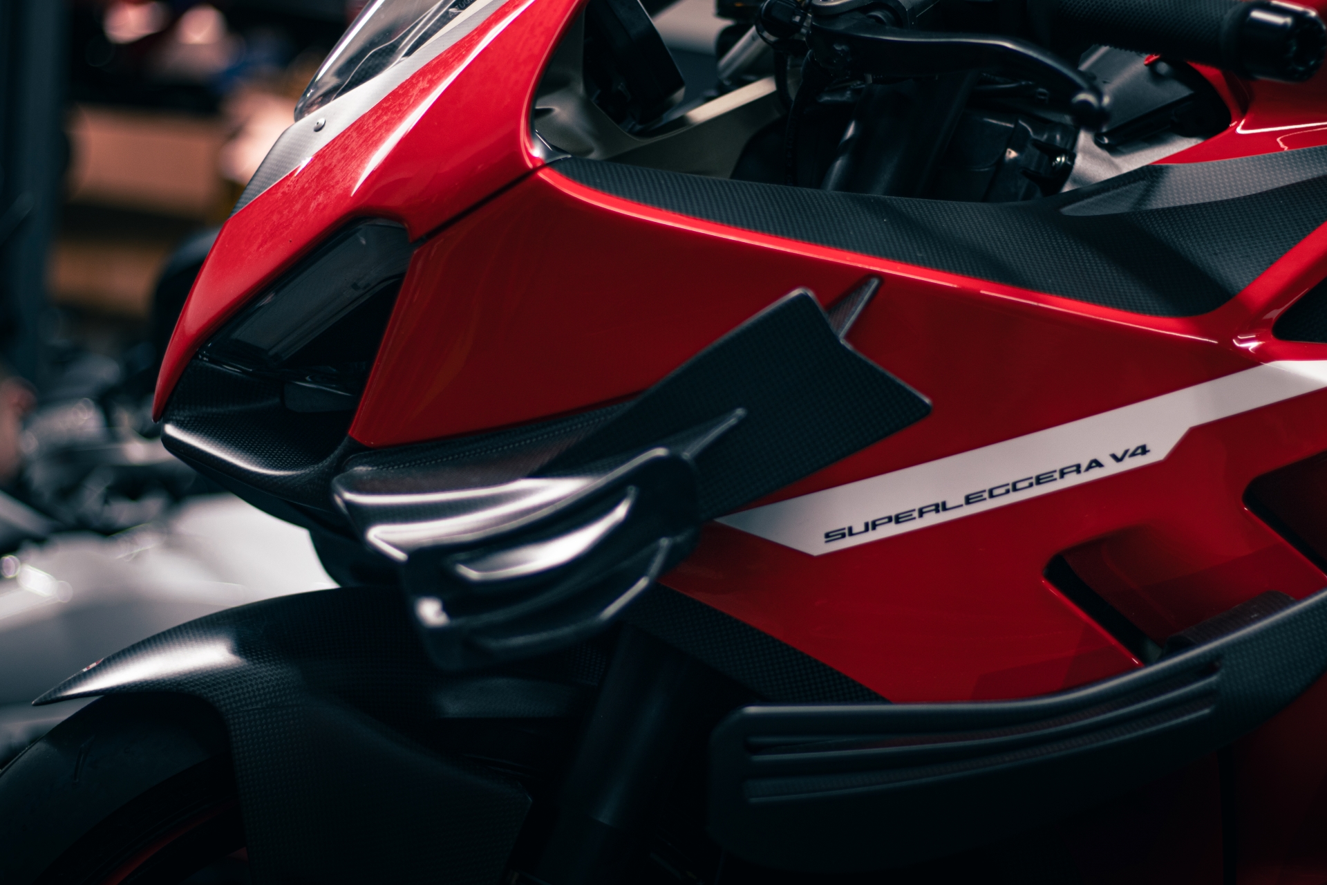 Ducati V4 superleggera, illustratie voor de inkoop van Ducati motoren